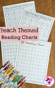 Summer Reading Beach Themed Reading Charts 3 Dinosaurs