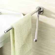 Shop ginger towel bars at plumbtile.com. Ginger Hotelier 16 Inch Double Swing Towel Bar Best Pricing Spec Sheet Free Shipping
