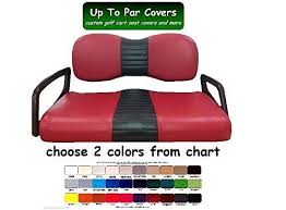 Yamaha Drive Custom 1 Stripe Golf Cart Seat Cover Set Made With Marine Grade Vinyl Staple On Choose Your Colors From Our Color Chart