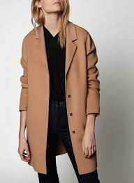 A wide variety of double face wool coat options are available to you, such as shell material, feature, and decoration. Wool Blend Coat With Tailored Collar Camel Zapa Women Place Des Tendances