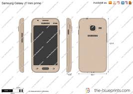 Samsung Galaxy J1 mini prime vector drawing