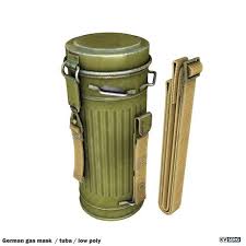 3d Model German Gas Mask Tuba Low Poly C4d Obj 3ds Fbx Ma Lwo 84744 Gas Mask Low Poly 3d Models Gas