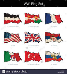 So repräsentierte jede perle ein kronland. Weltkrieg Eine Wehende Flagge Gesetzt Das Set Beinhaltet Die Flaggen Usa Serbien Russland Und Der Deutschen Osterreich Ungarn Italienisch Osmanischen Und Britischen Empires Stock Vektorgrafik Alamy