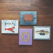 Friends Tv Show Themed Paintings Friend Painting Friend Painting Ideas Friend Canvas