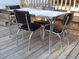 Vintage Retro 1950s Kuehne Dining Kitchen Formica Chrome Table 4 Chairs Eames Retro Kitchen Tables Chrome Kitchen Table Kitchen Table Settings