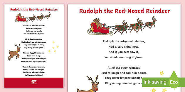 Rudolph the Red-Nosed Reindeer Song Lyrics