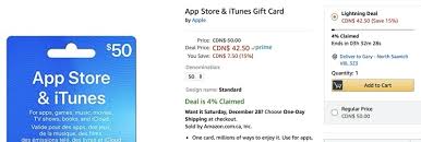Products, accessories, services and more. Amazon Deal Of The Day 15 Off Apple Itunes Gift Cards Iphone In Canada Blog