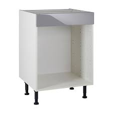 Bénéficiant d'un design moderne et élégant, ses finitions gris anthracite et aspect chêne wotan apporteront une touche chaleureuse à. Meuble De Cuisine Gossip Gris Facade 1 Bandeau Four Caisson Bas L 60 Cm Castorama