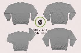 Crewneck Sweatshirts Mockups Mockup Psd Crew Neck Sweatshirt Mockup
