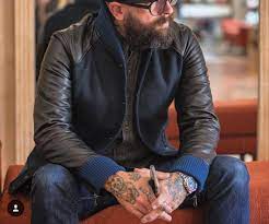 Nine Lives Varsity Jacket Leather Jacket Jackets Varsity Jacket