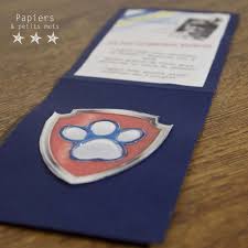 Mission Pat Patrouille Les Invitations Paw Patrol Invitations Pat Patrouille Soiree Patrouille Pattes