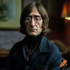 John lennon with gray hair and salt and pepper beard