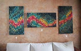 Wood Wall Art Northern Lights Set Of 3 3 D Wall Art Decor Etsy Wood Wall Art Reclaimed Wood Art Wood Art