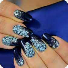 Maybe you would like to learn more about one of these? Azul Cielo Y Azul Marino Disenos De Unas 3d Unas Decoradas Unas 3d
