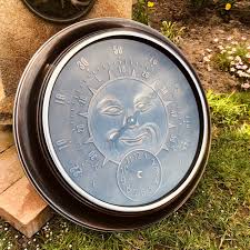 4k and hd video ready for any nle immediately. Bronze Effect Sun Home Garden Wall Clock Thermometer By Country Living