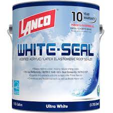 (select color before adding to cart; Lanco 1 Gal White Seal Acrylic Elastomeric Reflective Roof Coating With High Dirt Pick Up Resistance Rc865 4 The Home Depot