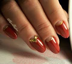 50 Luminous Red And Gold Nail Designs Be Modish Product title la colors art deco nail art polish, gold glitter, 0.