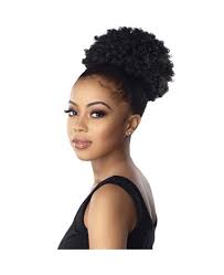Coiffeur chignon afro femme, coiffeur chignon de mariage. Postiche Chignon Afro Puff Large Instant Pony
