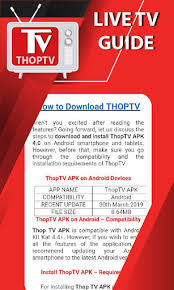 Speed and safety are what we want to bring to . Download Thoptv Guide App 2020 Tips Of Live Free Tv Free For Android Thoptv Guide App 2020 Tips Of Live Free Tv Apk Download Steprimo Com