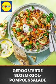 Pompoensalade Lidl Recepten Recept Geroosterde Bloemkool Voedsel Ideeen Dineren