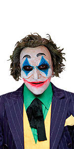 Amazon.com: Ghoulish Productions Crazy Jack Clown, Joker Clown Mask, Guason  Latex Mask, Elastic Latex Mask, Super Flexibility. Perfect Fit Line. Adult  Mask One size latex mask : Clothing, Shoes & Jewelry
