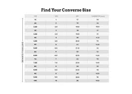 Converse Chuck Taylor Size Chart