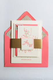 Wedding Coral Wedding Invitations Navy Wedding Invitations Gold Wedding Invitations