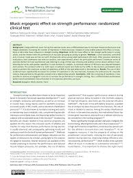 PDF) Music ergogenic effect