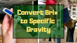 Brix To Sg Conversion Calculators Formula Table Alcohol