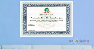 Maybe you would like to learn more about one of these? Cara Mudah Membuat Piagam Penghargaan Dengan Photoshop Tutorial89