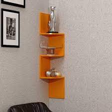 Maybe you would like to learn more about one of these? Corner Wall Shelves For Living Room And Home Decor Wooden Wall Shelf Number Of Shelves 3 Orange Wood Art City