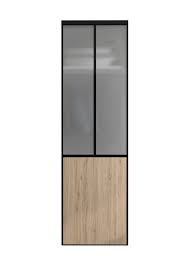 Beau galerie de spaceo leroy merlin design intrieur salle bain. Portes De Placard Coulissantes Indus 2 Portes Verre Chene Salina L120xh250cm Leroy Merlin