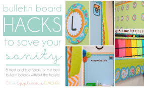 Time to get creative and make your own! Bulletin Board Hacks To Save Your Sanity The Applicious Teacher