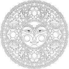 A constantly updated collection of coloring pages and artistic styles. Dover Creative Haven Celestial Mandalas Coloring Page 2 Moon Coloring Pages Mandala Coloring Pages Mandala Coloring Books