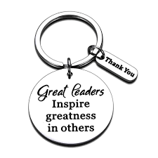 A framed map, a portable alarm clock, a toiletry case, or a travel mug are all great gift ideas for a boss who's always on the go. Buy Leaders Appreciation Gifts Boss Keychain For Christmas Birthday Gift For Leader Supervisor Pm Mentor Thank You Retirement Farewell Jewelry Coworker Present Great Leaders Inspire Greatness In Others Online In Kazakhstan B08l6np47k