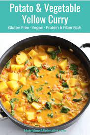 Yellow Curry With Vegetables Potatoes Recipe Vegan Yellow Curry Curry Recipes Quick Vegetarian Meals