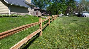 Western red cedar split rail fence is a style of fence that is component driven. Wood Fencing Qual Line Fence