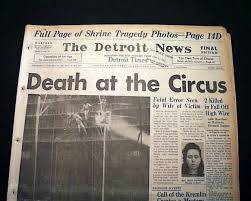 Newspaper Headline On The Tragedy Historical News Newspaper Headlines Historical Newspaper