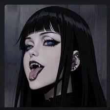 Arafed woman with black hair and piercings with a black background - SeaArt  AI