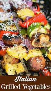 Italian Grilled Vegetables Recipe Marinaded Zucchini Yellow Squash Mushroom Onio Grilled Vegetable Recipes Grilled Vegetable Marinade Yellow Squash Recipes