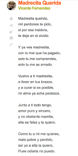 La letra fue compuesta por su marido, victor manuel, y está incluida en el disco para la ternura siempre. Canciones Para El Dia De La Madre 2021 Letras Embarazo10 Com