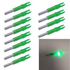 12pcs 6 2mm Green S Lighted Nocks Led Lighted Arrow Nock For Hunting Shooting Recurve Bow Crossbow Compound Bow Hunting Life Ht Arrow Nocks Hunting Recurve Bow