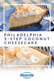 This Philadelphia 3 Step Coconut Cheesecake Is So Easy To Make You Ll Think You Skipped A Step You D Coconut Cheesecake Cream Cheese Recipes Coconut Recipes