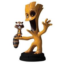 # movies # marvel # guardians of the galaxy # comic books. 2017 Marvel Gentle Giant Animated Groot And Rocket Raccoon Statue Skottie Young For Sale Online Ebay
