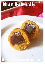 sweet potatoes niangao balls 番薯芝麻年糕球 guai shu shu sweet potato sweet snacks