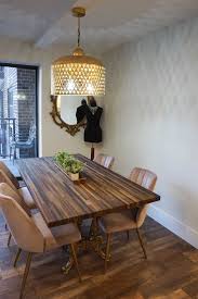 My Entire Apartment Renovation After Photos Butcher Block Dining Table World Market Dining Table Dining Room Table