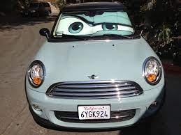 Ice Blue Mini Cooper Eyes Sunshade Eyeshade Blue Mini Cooper Mini Cooper Accessories Mini Cooper