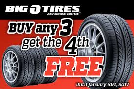 Buy 3 Get The 4th Free Big O Tires Prince George
