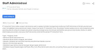 Informasi lowongan kerja demak terbaru dan terlengkap. Lowongan Kerja Pabrik Sarimi Demak Perusahaan Jasa Penempatan Tenaga Kerja Outsourcing Pabrik Demikianlah Berita Lowongan Kerja Demak Terbaru Untuk Bulan Ini Yang Dapat Kami Sampaikan Untuk Sobat Morning News Update