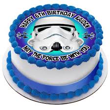 If you've ever seen shiny edible decorations on top of cakes or cupcakes, chances are they were created with luster dust or tinker dust®. Star Wars Edible Icing Image Cake Topper Personalised Birthday Party Decoration Ebay